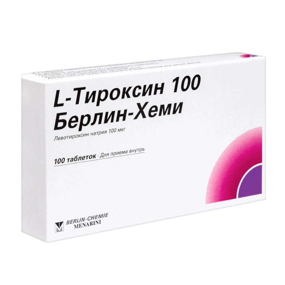 изображение Л-тироксин таб. 100мкг N100 вн от интернет-аптеки ФАРМЭКОНОМ