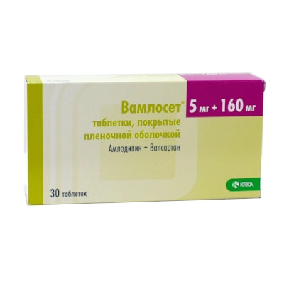 изображение Вамлосет таб.п.п/о 5мг+160мг N30 вн от интернет-аптеки ФАРМЭКОНОМ