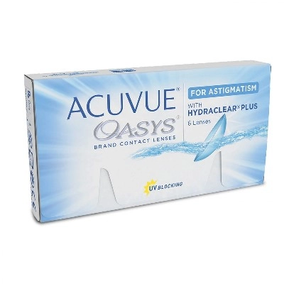 Контактные линзы ACUVUE Oasys WITH HYDRACLEAR PLUS for ASTIGMATISM (6шт) купить в аптеке ФАРМЭКОНОМ
