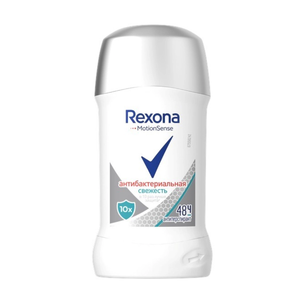 изображение Дезодорант-антиперспирант стик Rexona Антибактериальная свежесть 40мл от интернет-аптеки ФАРМЭКОНОМ