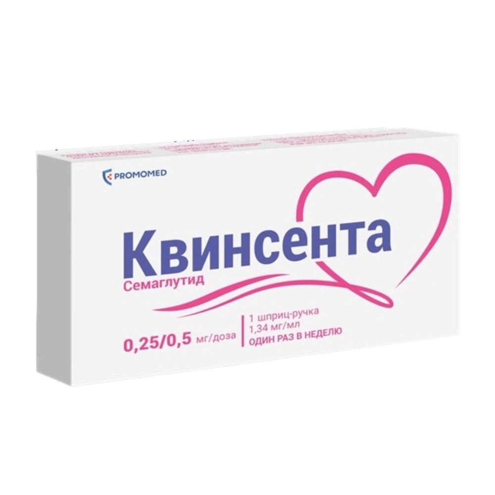 изображение Квинсента р-р 0.25/0.5мг/доза-1.5мл N1 шпр.-ручка п/к с 6 иглами от интернет-аптеки ФАРМЭКОНОМ