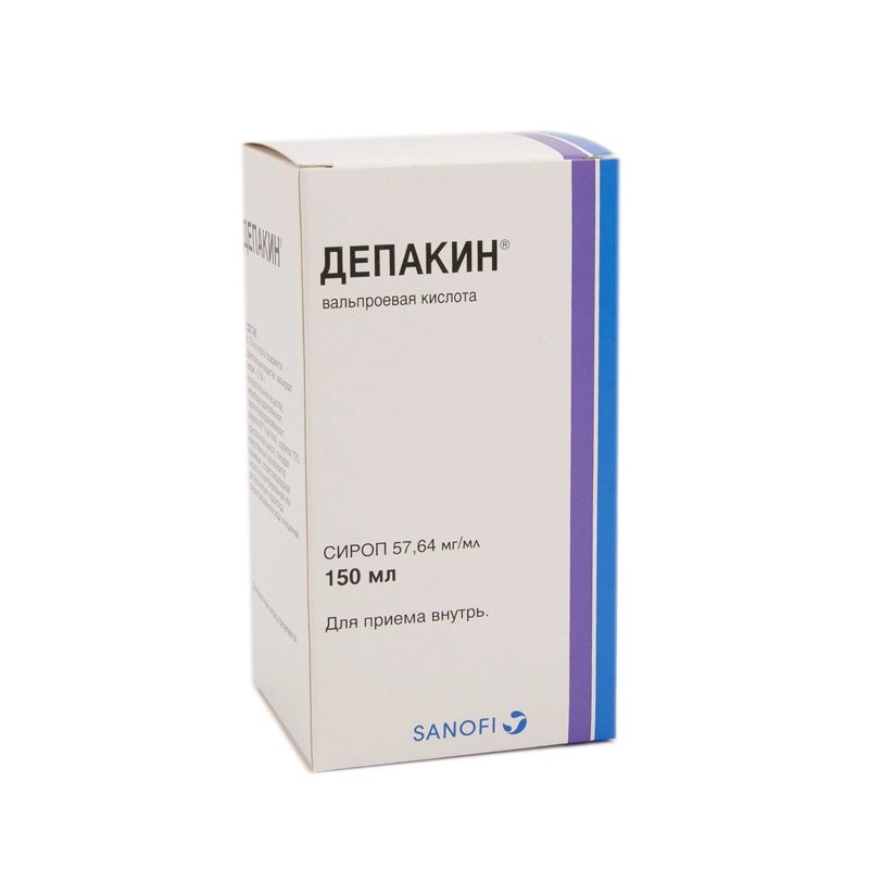 изображение Депакин сироп 57.64мг/мл-150мл фл. вн д/дет. от интернет-аптеки ФАРМЭКОНОМ