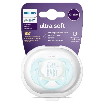 изображение Пустышка Avent Ultra soft SCF522/01 0-6 месяцев 1шт от интернет-аптеки ФАРМЭКОНОМ