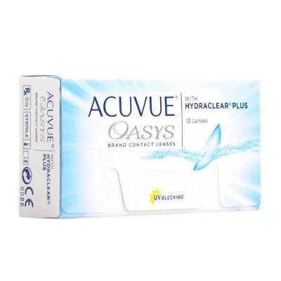 Контактные линзы ACUVUE Oasys WITH HYDRACLEAR PLUS (12шт) купить в аптеке ФАРМЭКОНОМ
