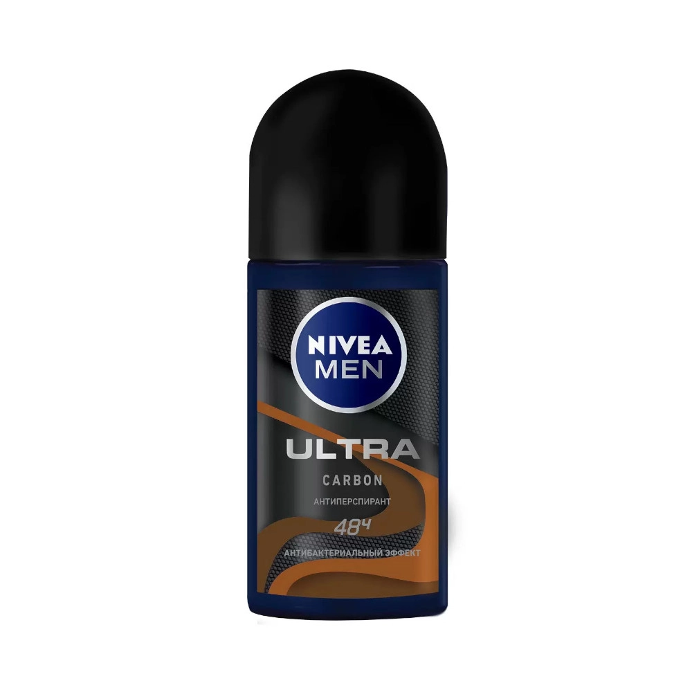 изображение Дезодорант-антиперспирант шариковый Nivea For Men Ultra Carbon 50мл от интернет-аптеки ФАРМЭКОНОМ