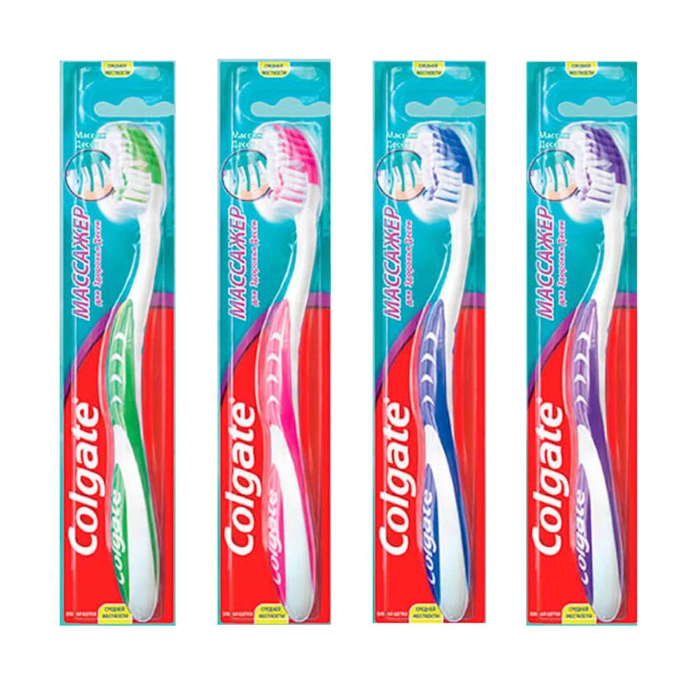 изображение Щетка зубн. Colgate Массажер средн.ж-сти от интернет-аптеки ФАРМЭКОНОМ