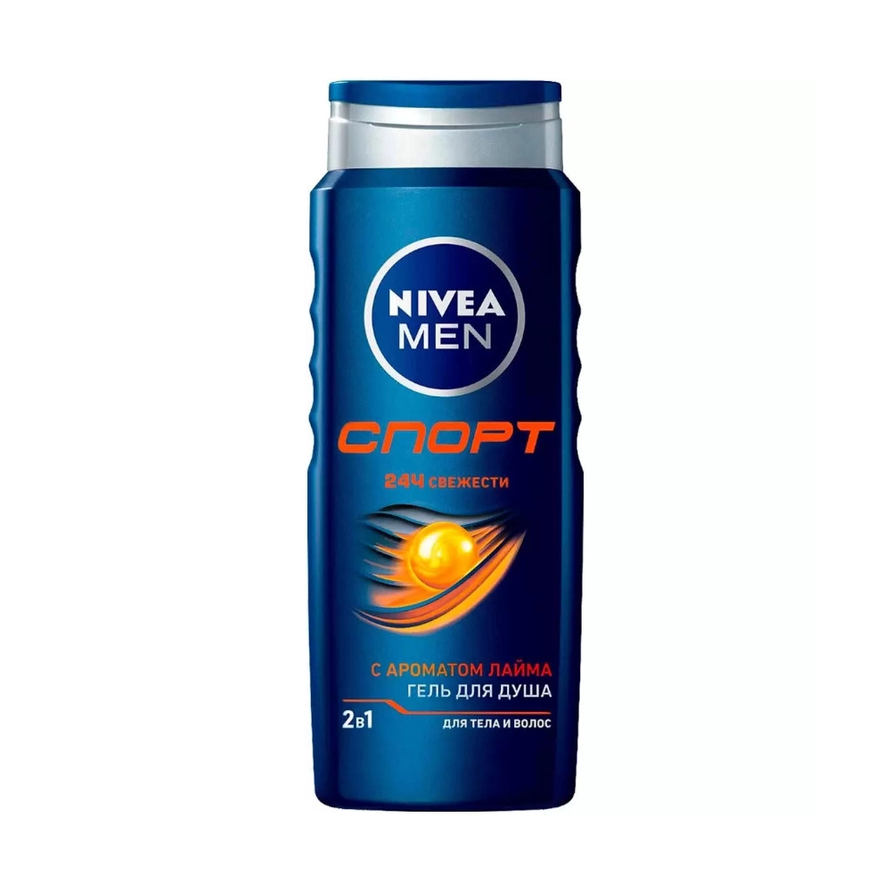 изображение Гель для душа Nivea For Men Спорт 2 в 1 500мл от интернет-аптеки ФАРМЭКОНОМ