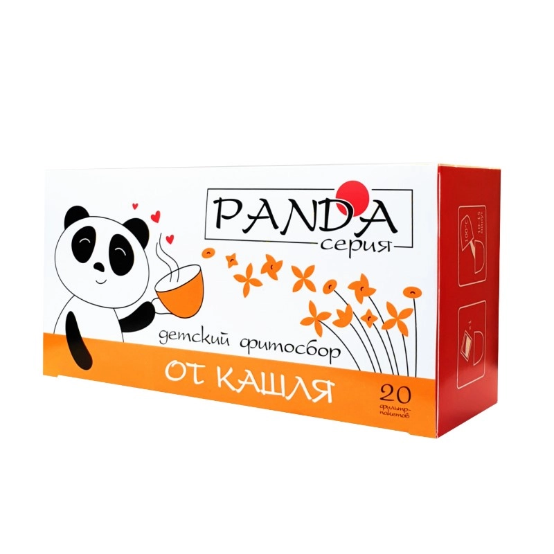 изображение Фиточай PANDA От кашля детский 1,5г 20 фильтр-пакетов от интернет-аптеки ФАРМЭКОНОМ