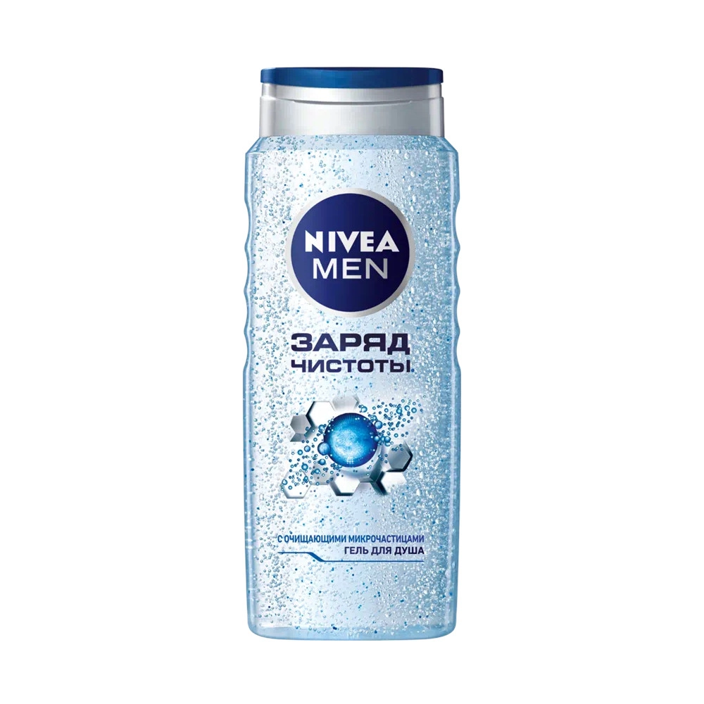 изображение Гель для душа Nivea For Men Заряд чистоты 500мл от интернет-аптеки ФАРМЭКОНОМ