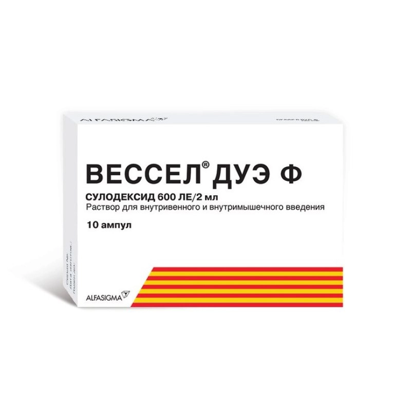 изображение Вессел дуэ ф р-р 600ЕД-2мл N10 амп. д/ин от интернет-аптеки ФАРМЭКОНОМ