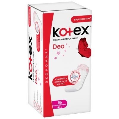 изображение Прокладки ежедн. Kotex DEO N56 суперслим от интернет-аптеки ФАРМЭКОНОМ