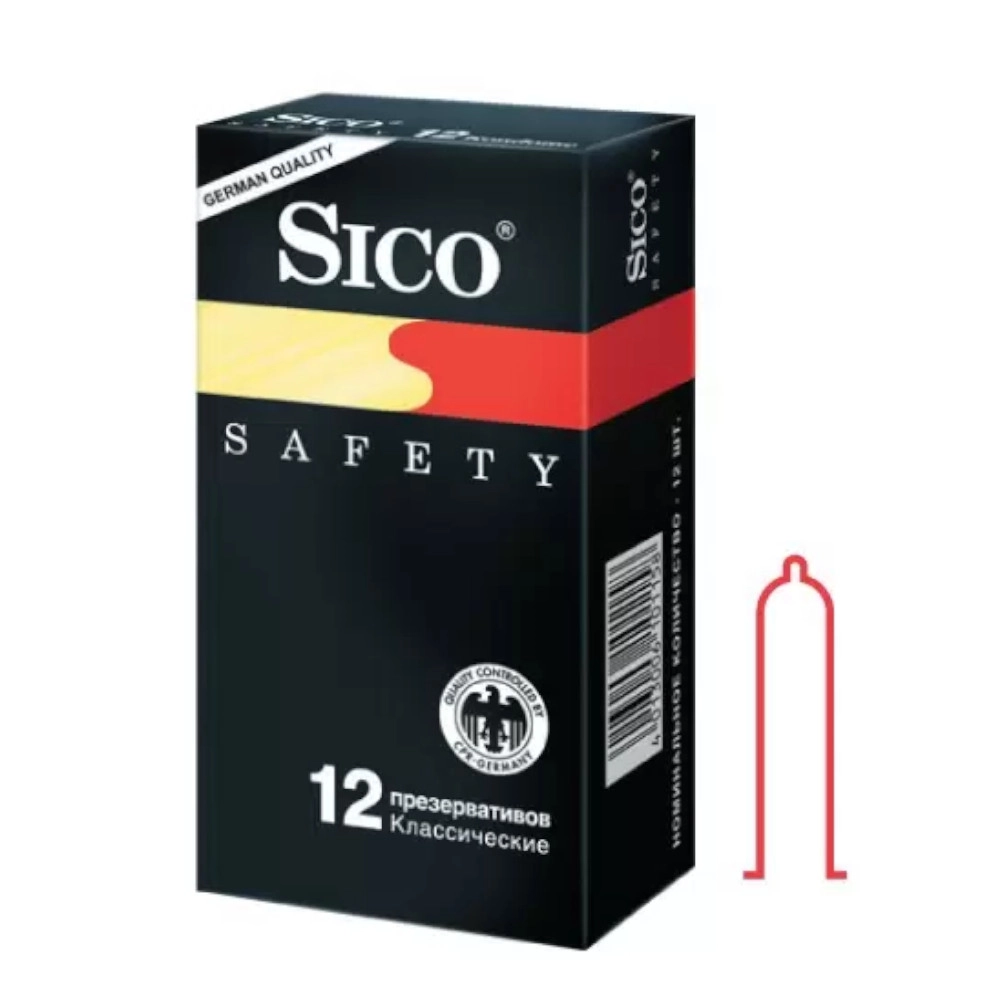 изображение Презервативы SICO Safety Классичечкие 12шт от интернет-аптеки ФАРМЭКОНОМ