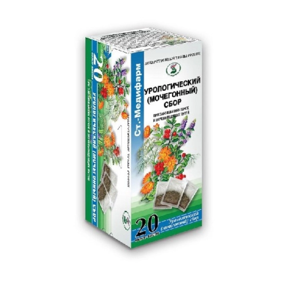 Урологический сбор 2г N20 ф/п по цене 189 Р купить в Иркутске, Календула,  мята, толокнянка, укроп, элеутерококк - инструкция по применению, состав и  описание