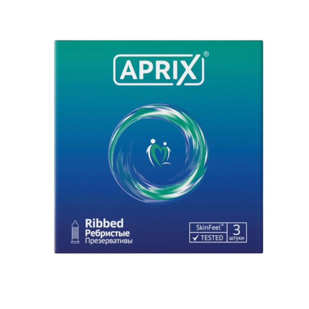 изображение Презервативы APRIX Ribbed ребристые 3 шт от интернет-аптеки ФАРМЭКОНОМ