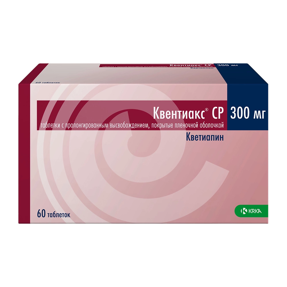 изображение Квентиакс СР таб.пролонг.д.п.п/о 300мг N60 вн от интернет-аптеки ФАРМЭКОНОМ