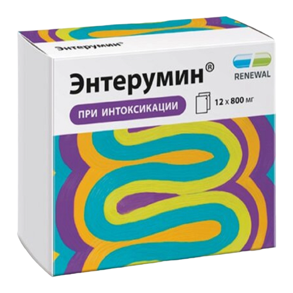 изображение Энтерумин пор. д/приг. суспензии 800мг N12 пак. вн от интернет-аптеки ФАРМЭКОНОМ