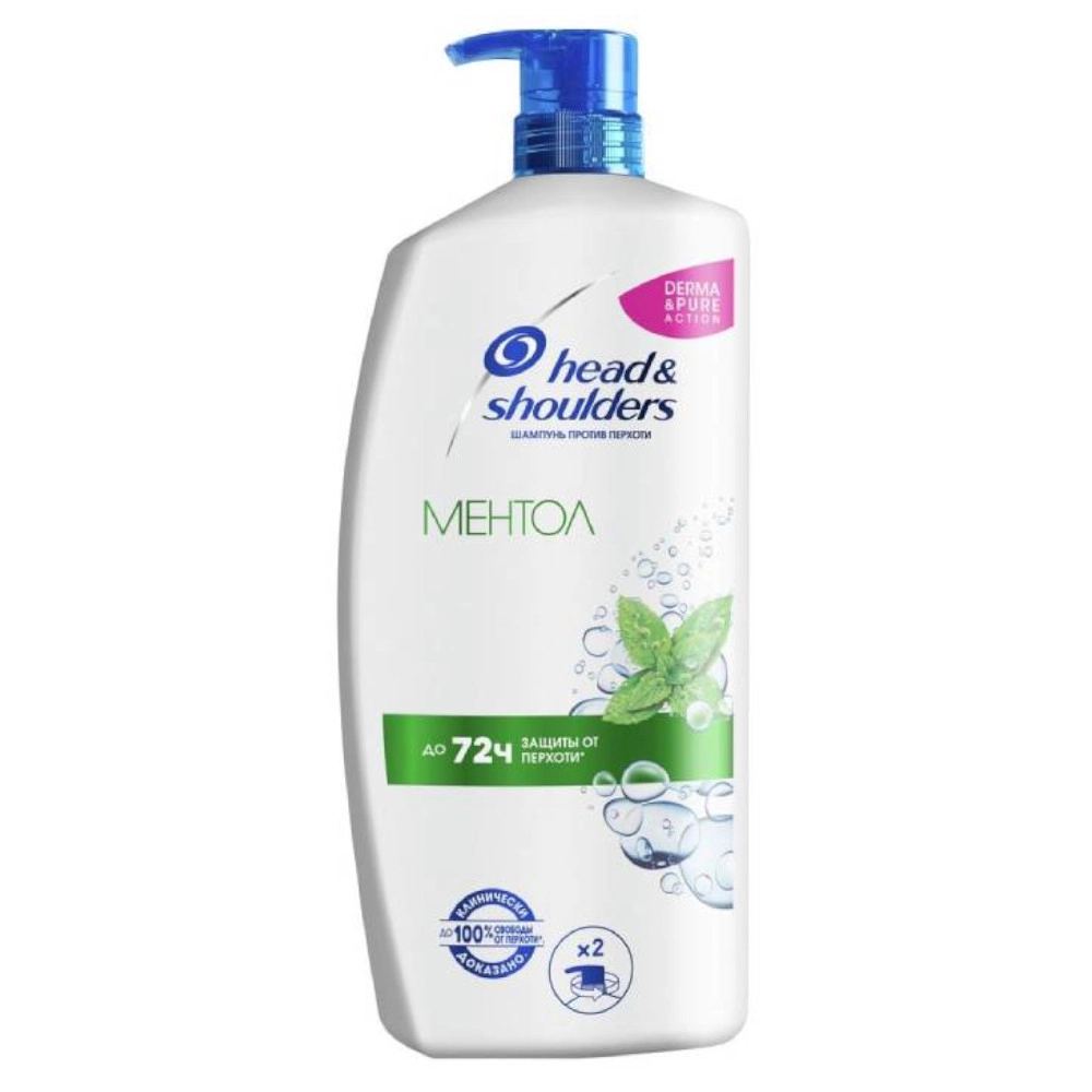 изображение Шампунь Head&Shoulders Ментол против перхоти 900мл от интернет-аптеки ФАРМЭКОНОМ