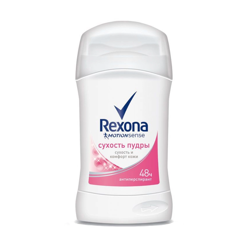 изображение Дезодорант-антиперспирант стик Rexona Сухость Пудры 40мл от интернет-аптеки ФАРМЭКОНОМ